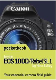 Canon EOS 100D manual. Camera Instructions.